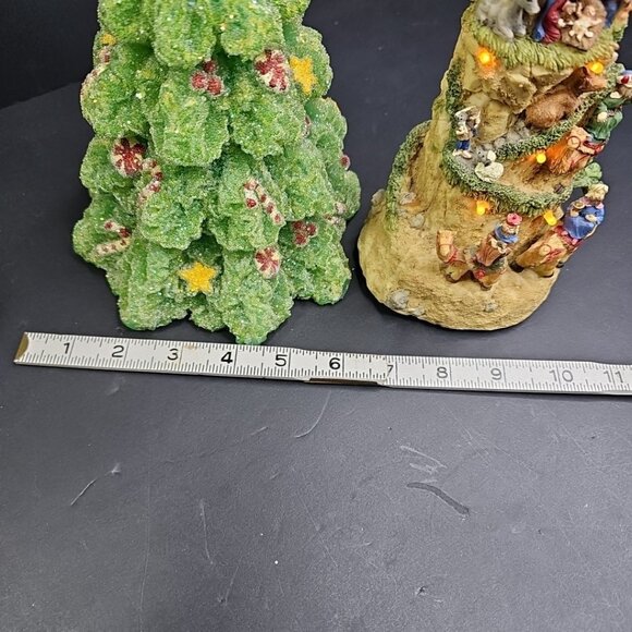 Singing Lighted Nativity Tree And 2 Christmas Candles Holiday Decor - Picture 5 of 16